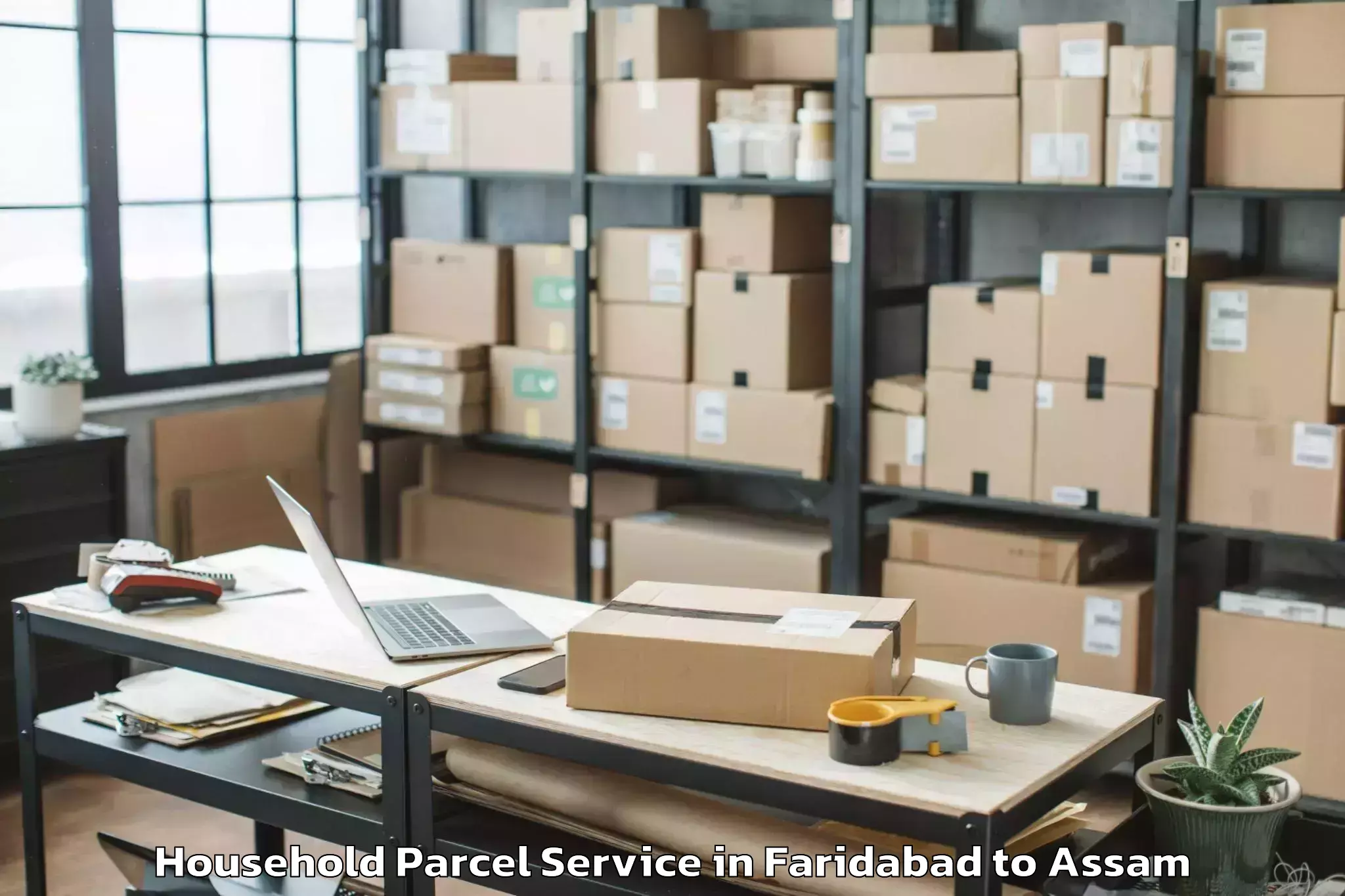 Easy Faridabad to Baihata Chariali Household Parcel Booking